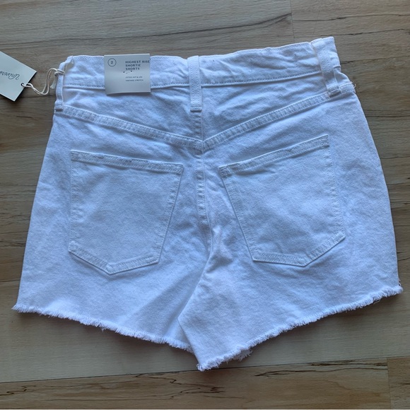 Universal Thread Highest Rise Shortie Shorts Vintage Strech white Size 2R - Picture 6 of 9